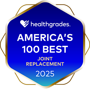 Healthgrades America's 100 Best Join Replacement 2025 award.